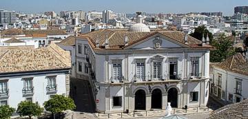 Panoramic view of Faro and Ria Formosa